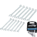 BlueSpot 12pc Combination Spanner Set Metric Steel Polished 8mm - 19mmOpens in a
