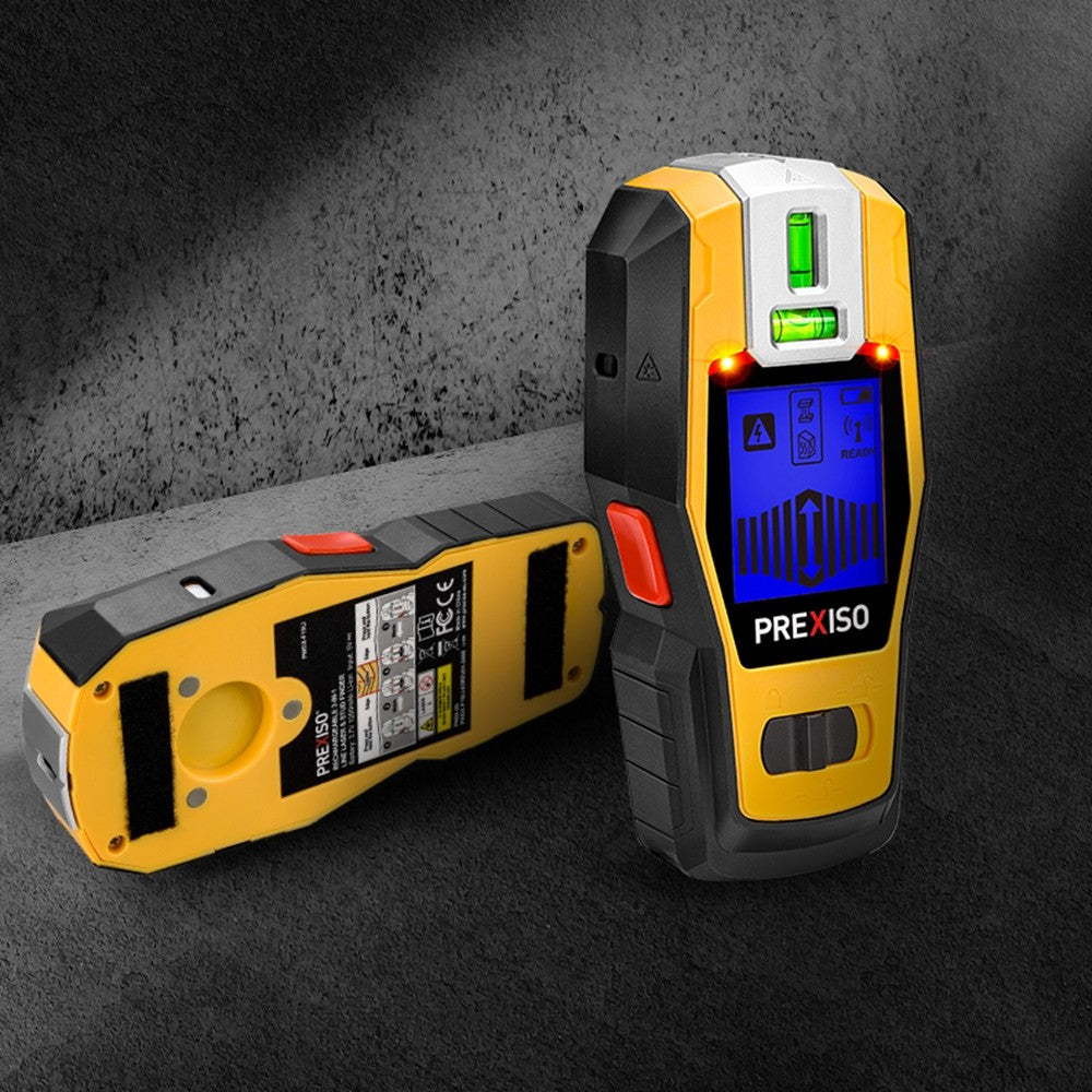 2-in-1 Stud Finder with Laser Level Rechargeable Multi Surface Cross