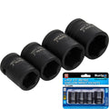 BlueSpot 4pc 1/2" Drive Metric Shallow Impact Sockets Set by BlueSpot