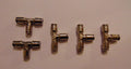 Tube Fitting Metal Tee Union Push In To Connect 1/4 Od