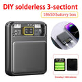 Diy 3x18650 Flat Battery Power Bank Box Shell Case Fast Charger Power