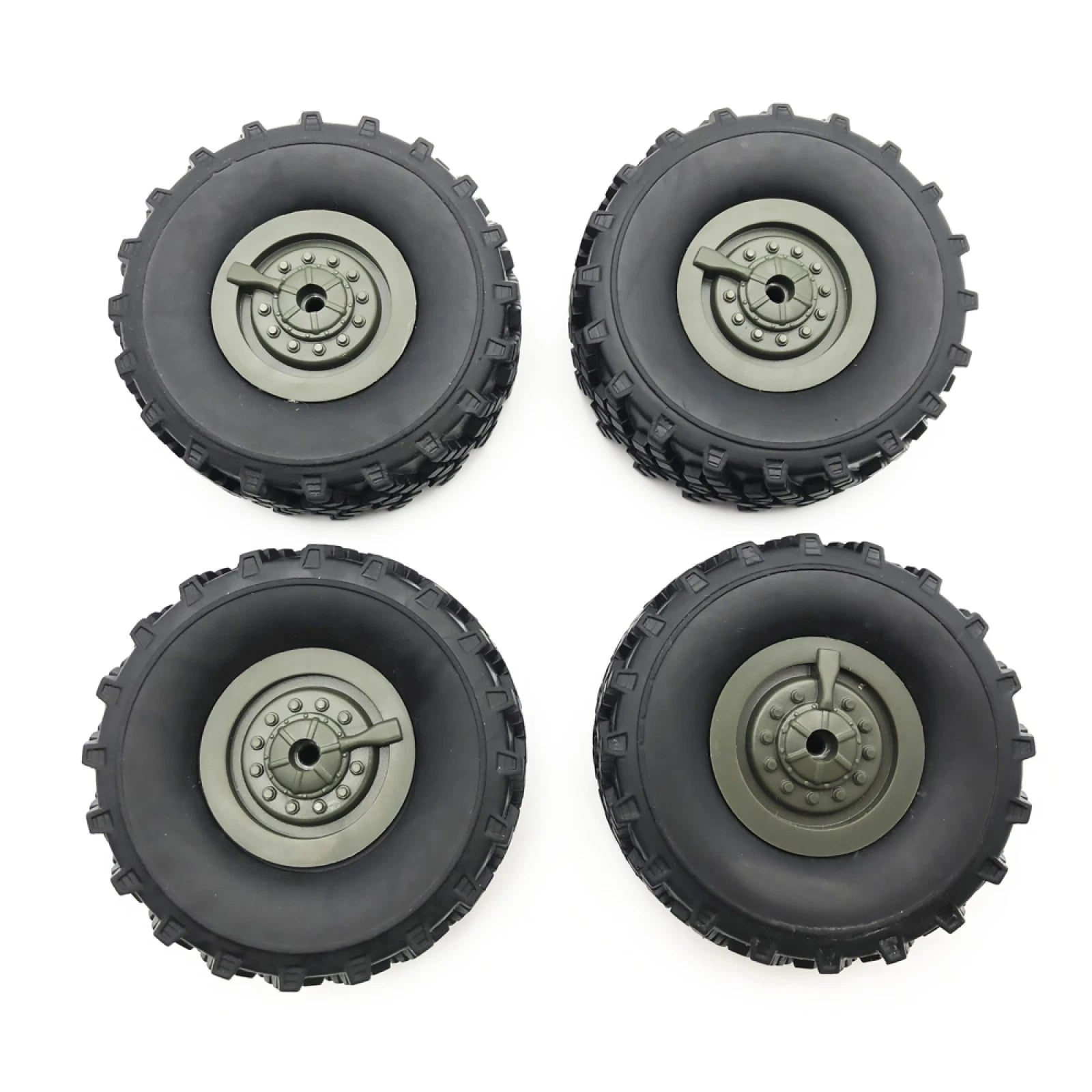 4 Pack Original Rubber Wheel Tire Replacement For Wpl B-36 B36 Rc Car