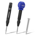 WORKPRO 2Pack Automatic Center Punch Adjustable Spring Loaded Metal