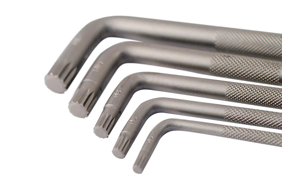 Force Taiwan Quality S2 Steel Spline L Type Key Wrench Individual