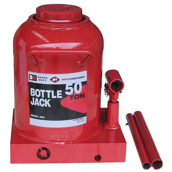 American Forge & Foundry 3650 50-ton Super Duty Bottle Jack - Welded