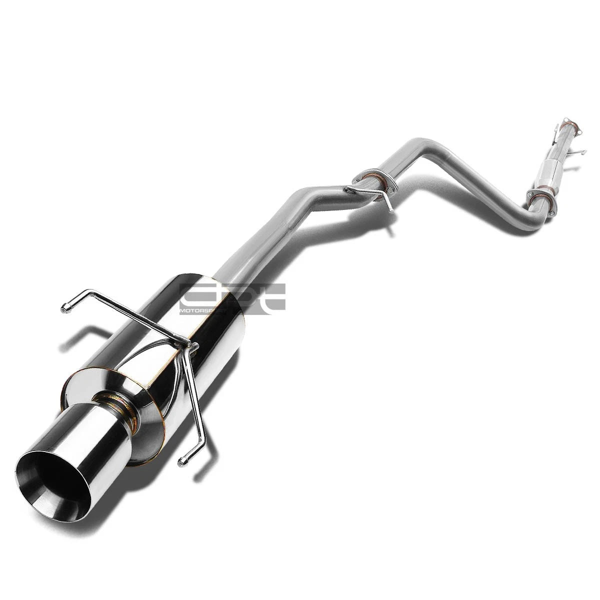 Fit 90-93 Accord Cb7/cb9 F22a 4"rolled Muffler Tip Racing Catback