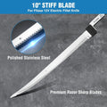 Flissa Replacement 10" Stiff Blades Razor Sharp | Built Supply Co