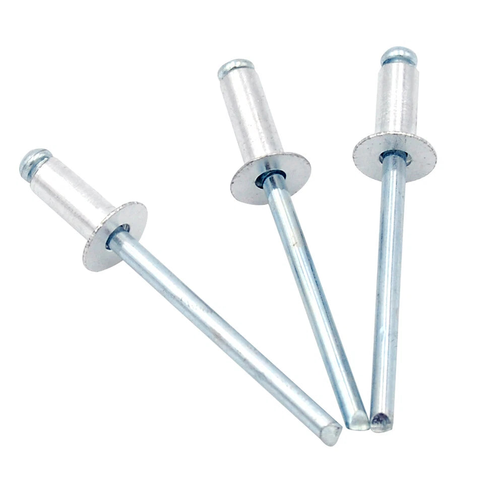 All Aluminum Countersunk Head Open End Blind Rivets 1/4" M6.4 Diameter