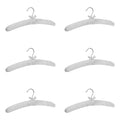 Set Of 15 Inch Length White Smooth Satin Padded Bridal Cloth Hangers