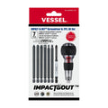 Vessel Manual Impact Screwdriver w 7pc Bit Set