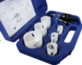 9 pc Plumbers Bi-Metal Hole Saw Kit 3/4" - 2 1/4" Thin Sheet Alloy, Metal, Wood