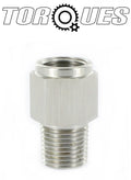 1/8" NPT Male to M10x1.0 Female Stainless Steel Oil Pressure Gauge