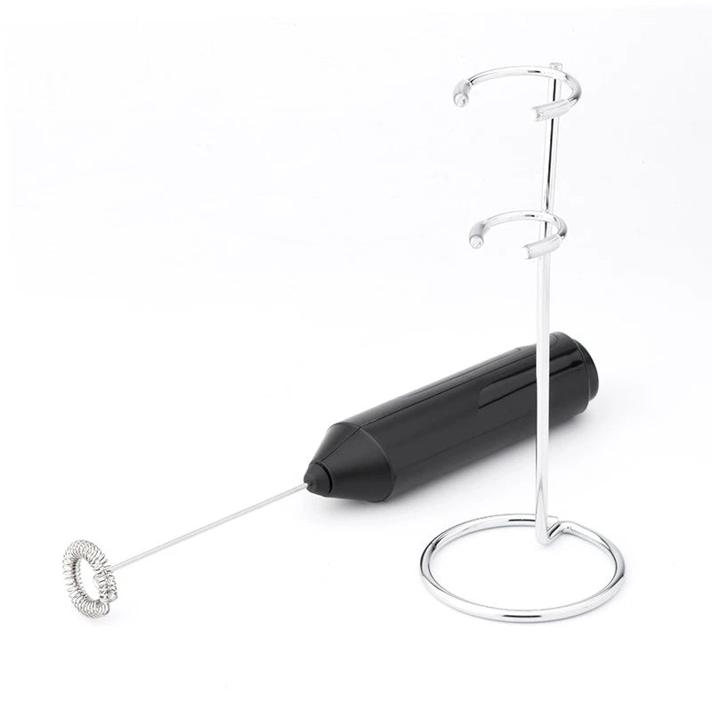 Abs & Stainless Steel Mini Wireless Electric Milk Frother Handheld
