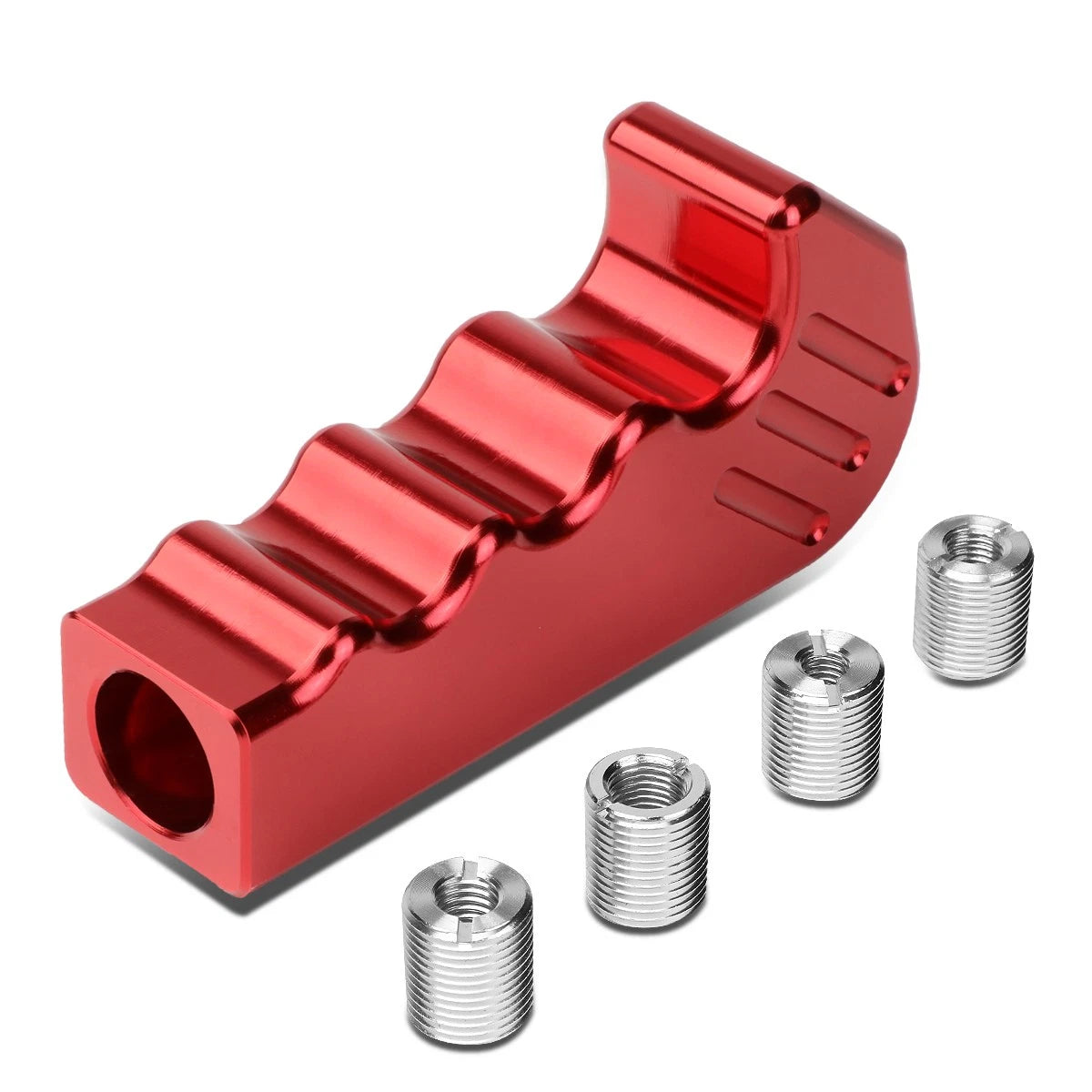 Universal Red Aluminum Pistol Grip Handle Mt Manual Shifter Lever