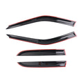 4pc Window Rain Visors Set for Honda Accord 90-93 Wind Deflectors Black