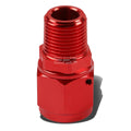 8-an Female Flare to 3/8" Npt Male Red Aluminum B-Nut Swivel Coupler