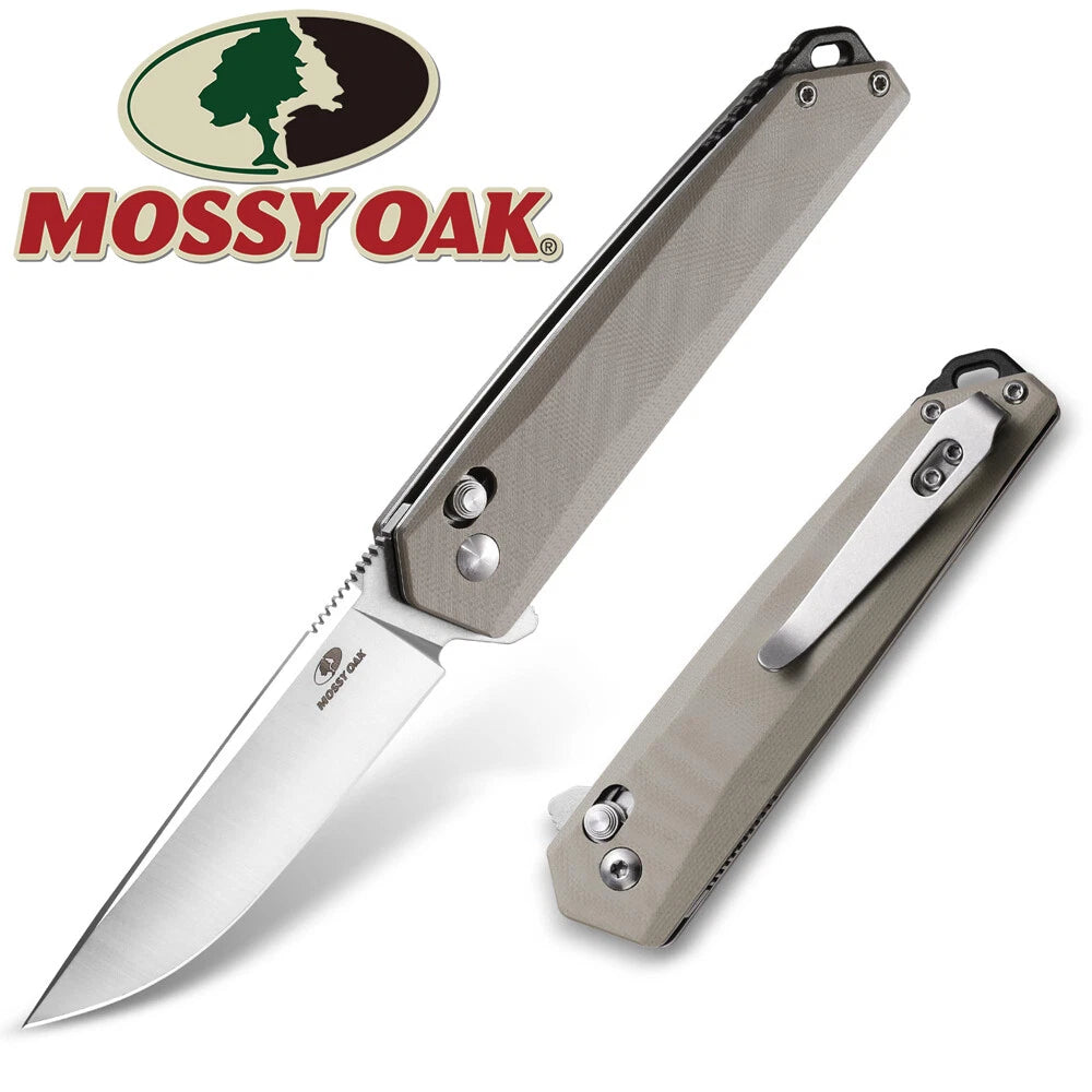 Mossy Oak Folding Pocket Knife Edc G10 Handle | Built Supply Co