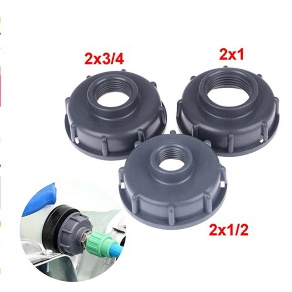 Practical Tank Connection Threaded Cap 3 Size Adapter 1/2 In 3/4in 1in