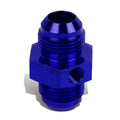 12an An12 Male Union 1/8" Npt Side Port Blue Aluminum Anodized