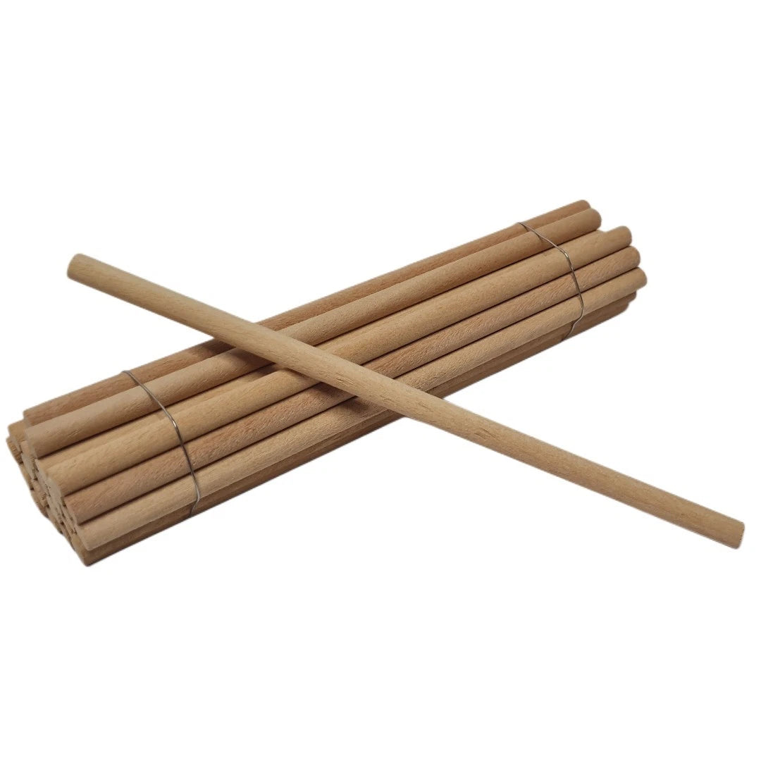 Pegwood Orange Wood Sticks – Fine Quality, 24-pack, 6mm X 150mm,