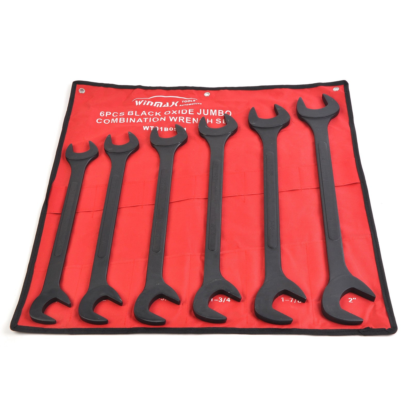 6pc Jumbo SAE Raised Panel Black Oxide Angle Wrench Tool Set