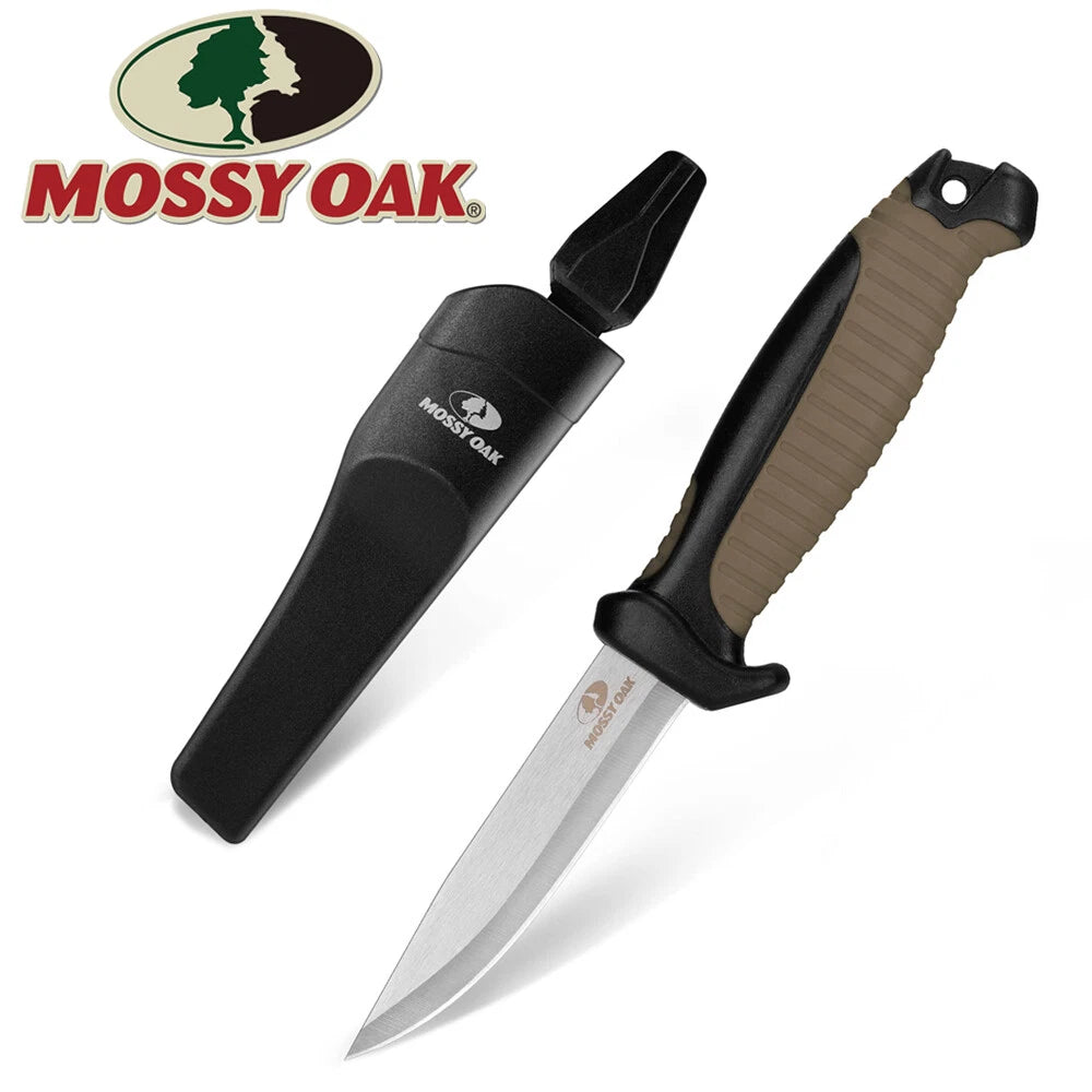 Mossy Oak 4" Outdoor Fixed Blade Knife Stainless Steel Drop Point