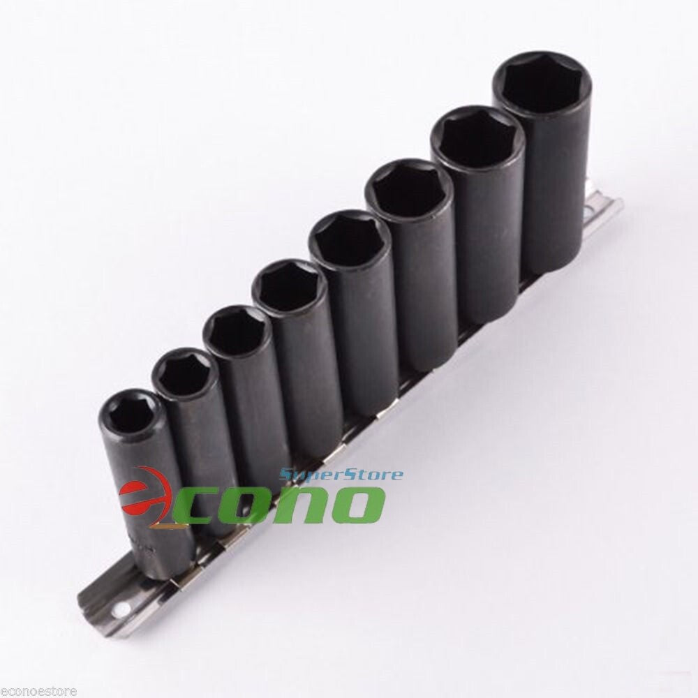 16pc 1/2-Drive Metric Deep Impact Socket Set 10–32mm by Unbranded