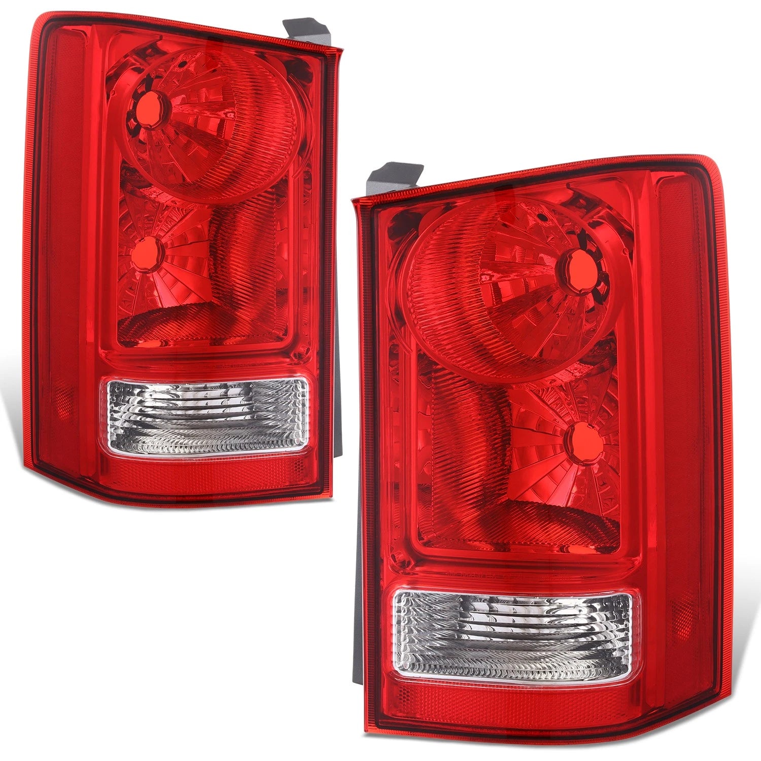 Fit 09-15 Honda Pilot Chrome Housing Red Lens | Built Supply Co