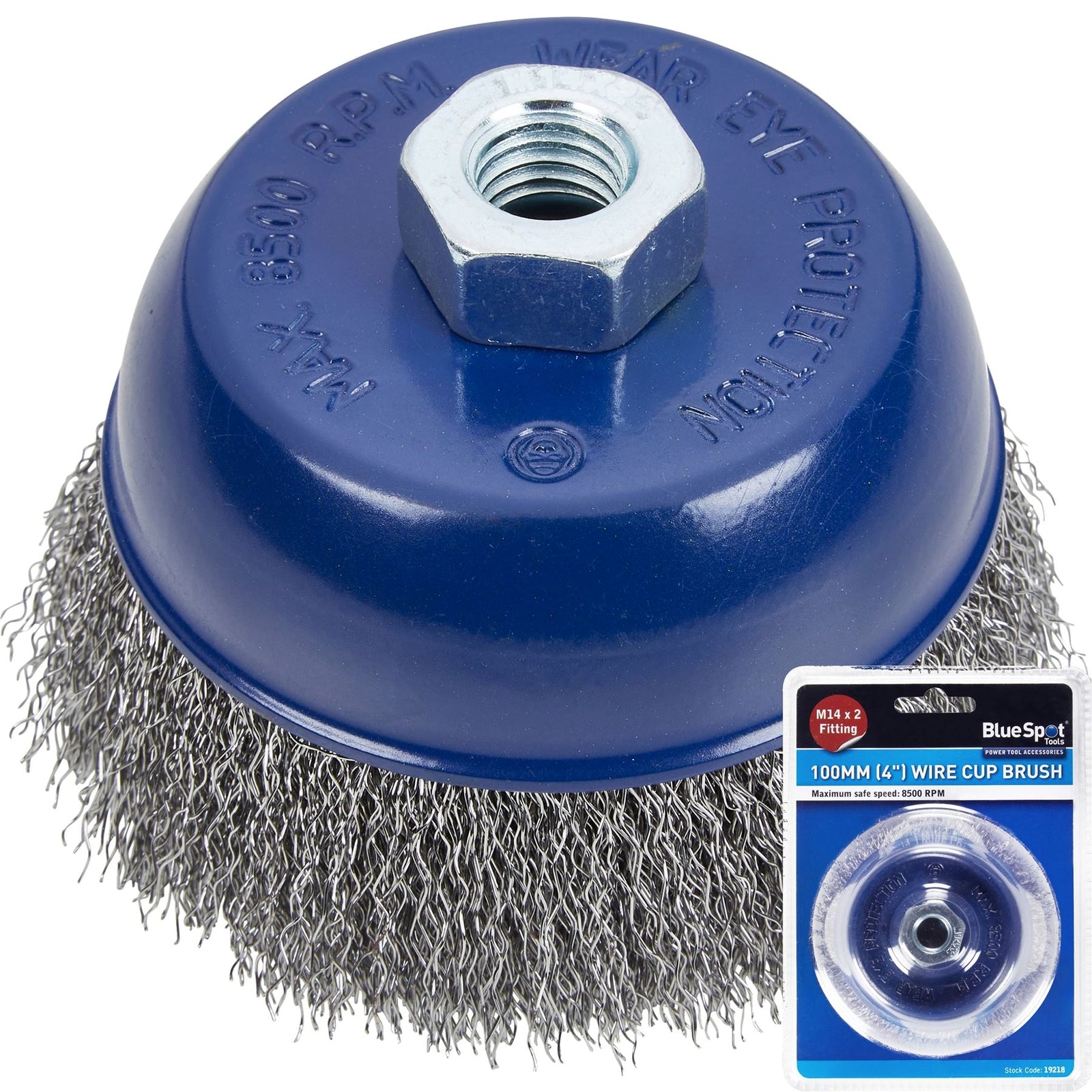 BlueSpot Steel Wire Cup Brush for Welding by BlueSpot