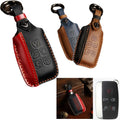 Leather Car Key Case Cover Holder, For Jaguar Xe Xf Xj F-pace F-type