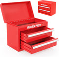 WORKPRO Mini Metal Tool Box with 2 Drawers by WORKPRO