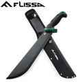 Flissa 11" Stainless Steel Machete Tactical Survival Machete Knife w/Sheath USA