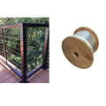 1000 Ft 1/4" 7x19 Cable Rail Wire Stainless Steel 316 Extra Corrosive