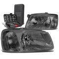 For 2000-2002 Accent Pair Smoked Housing Clear Side | Built Supply Co
