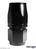 An -20 (an20 an 20) Straight Fast Flow Hose Fitting in Stealth Black