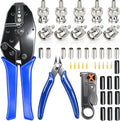 Coaxial Cable Tool Kit Bnc Crimp Tool with 10PCS Bnc Male Crimp