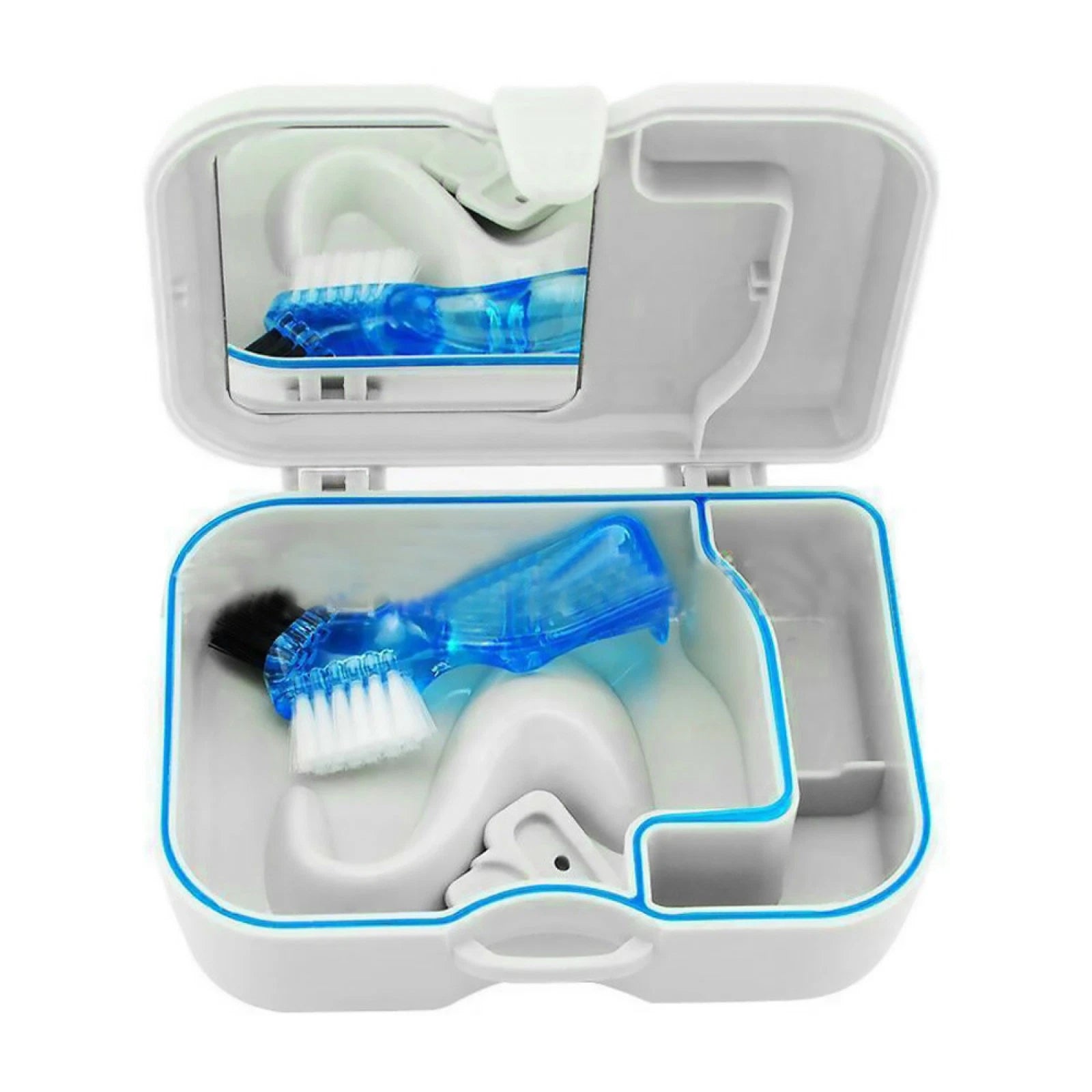 New Mini Denture Case Container Dental False Teeth Storage Box With