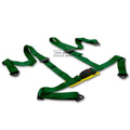 4-point 2" Green Nylon Strap Harness Safety | Built Supply Co