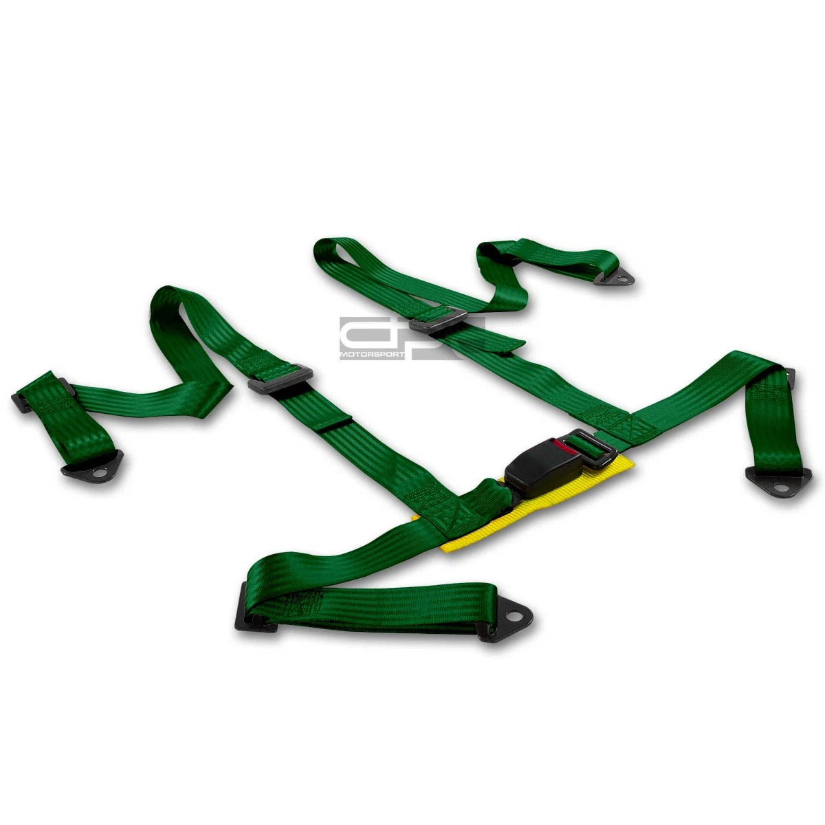 4-point 2" Green Nylon Strap Harness Safety | Built Supply Co