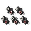 5PCS On/Off/On Black Round Rocker Switch