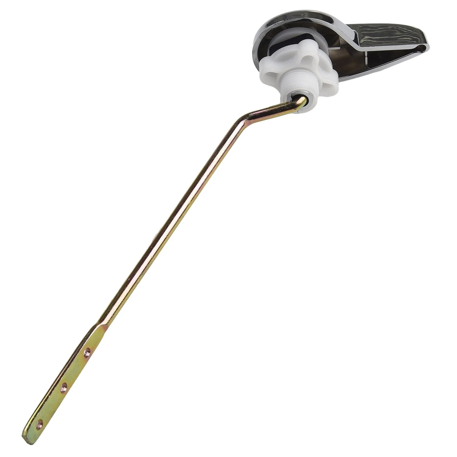 Replacement Toilet Tank Flush Lever Chrome Finish Side Mount Design