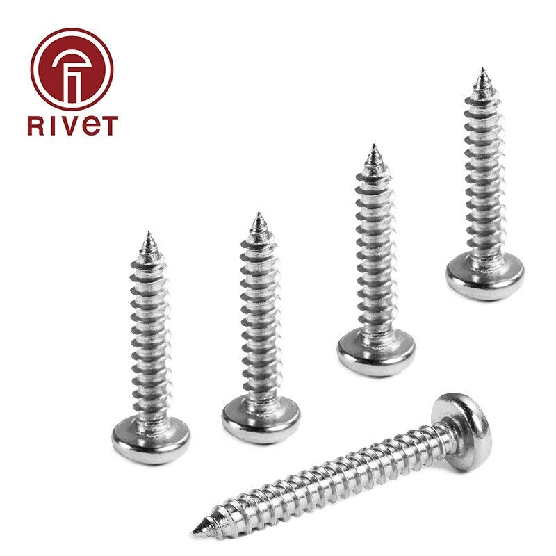 Iso 7049 304 Stainless Steel Cross Phillips Pan Round Head Self