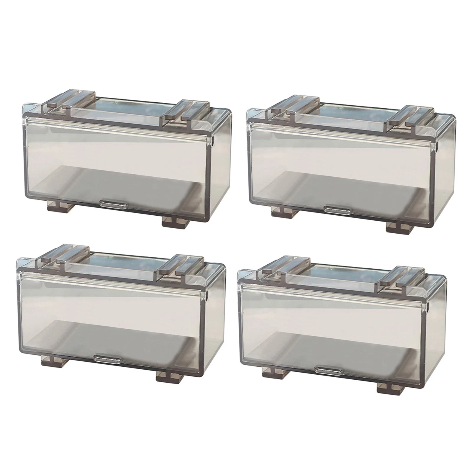 2 Pairs 1/64 Dustproof Acrylic Cars Model Display Storage Box For Hot