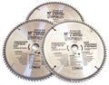 3 Ate Pro 10" Circular Table Miter Saw Blades 80t 80 Tooth Carbide