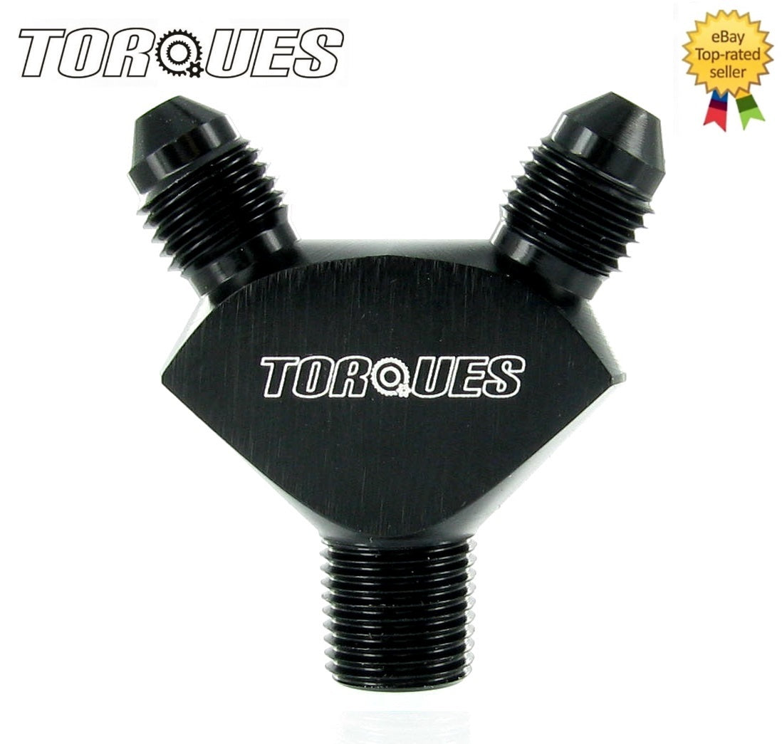 AN-3 (3AN AN3) To 1/8" NPT Y Block Adapter Fitting Billet Aluminium In