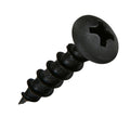 500 Pack #6 X 3/4" Coarse Deep Thread Pan Head Screws Black Phosphate