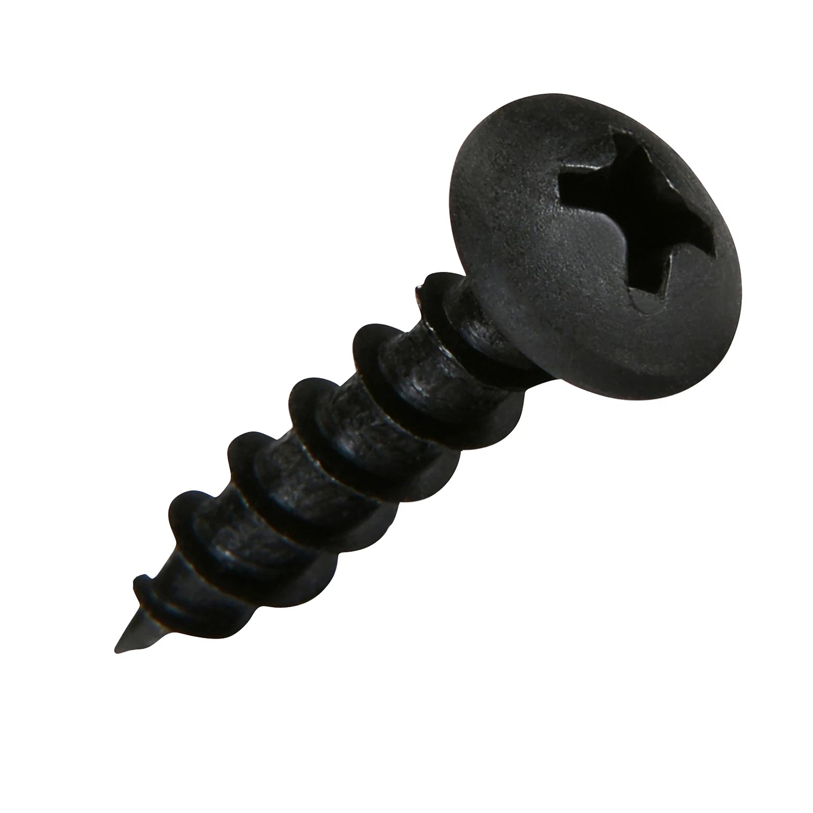 500 Pack #6 X 3/4" Coarse Deep Thread Pan Head Screws Black Phosphate