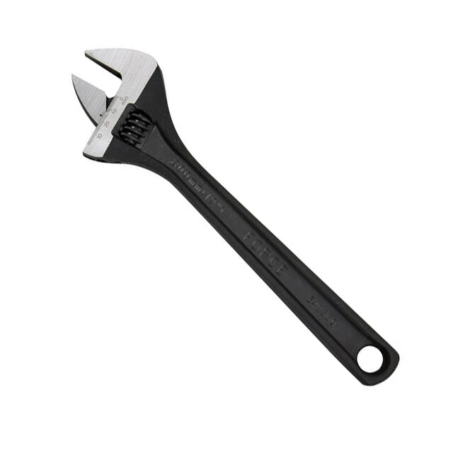 Force 649 Adjustable Wrench Black Plated Surface | Built Supply Co