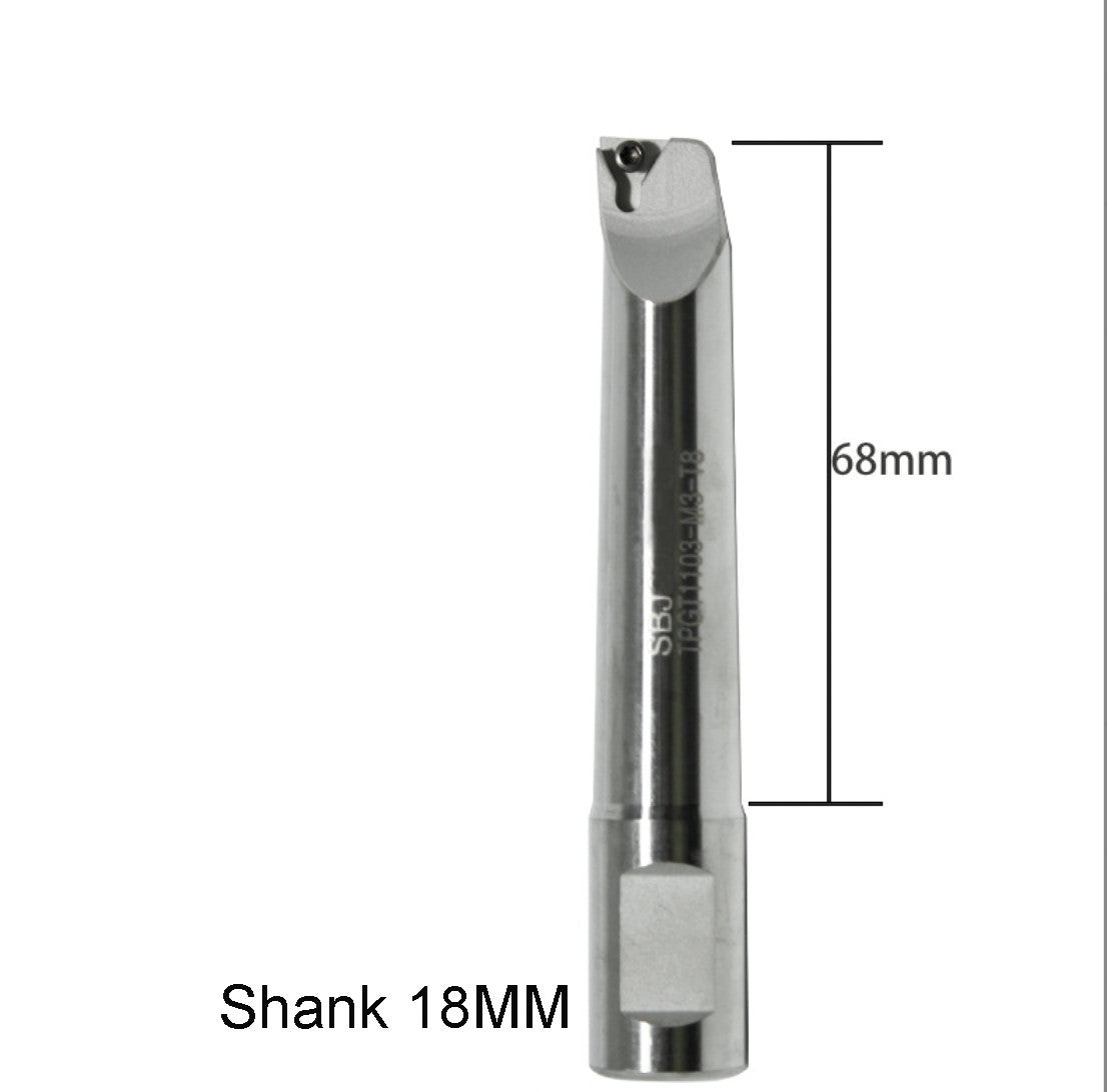 1pc 16mm X 68mm Indexable Boring Bar And 1pc Tbgt09t304 Carbide