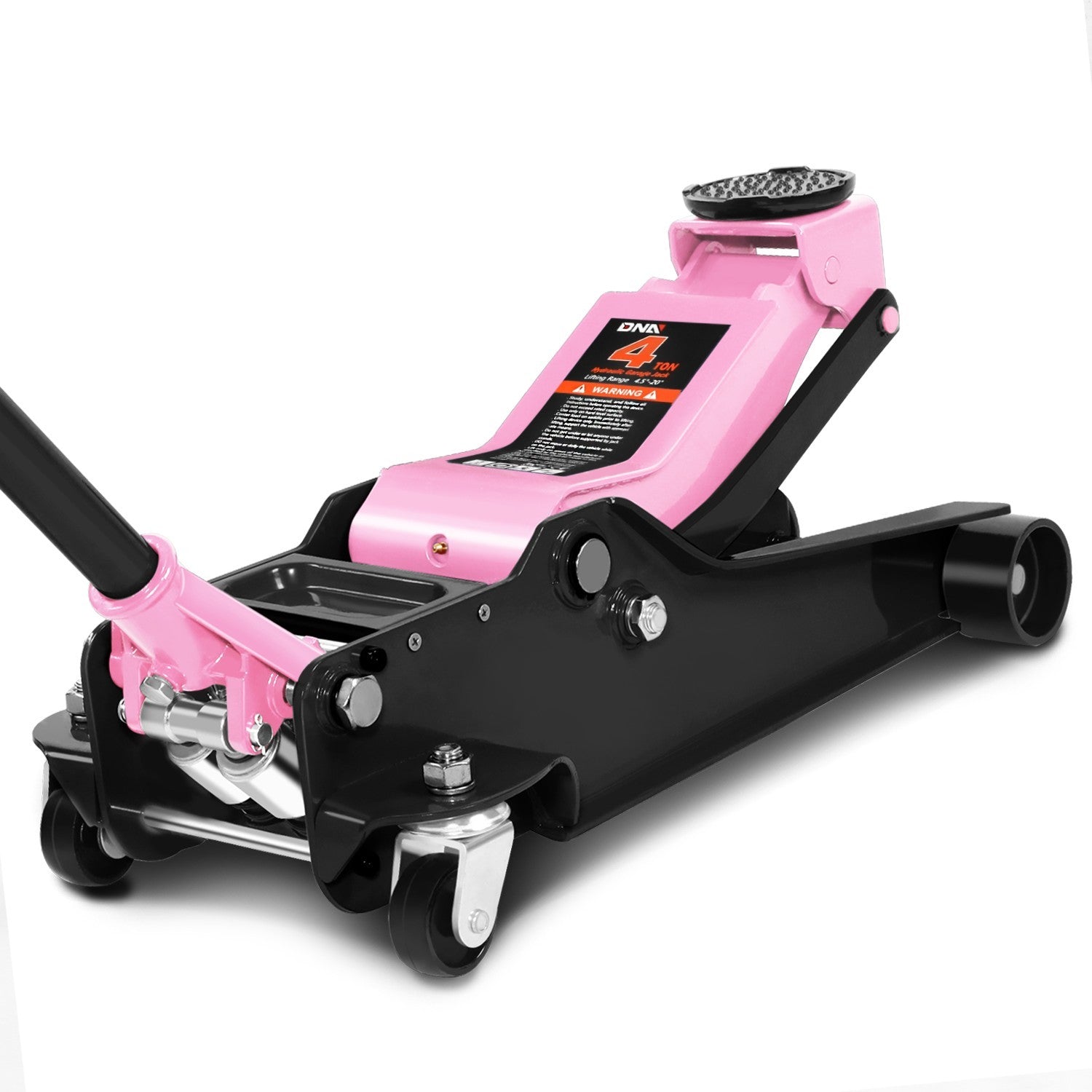 4.5-20 in 8000lbs Capacity Hydraulic Pink Floor Jack(4 Ton ) w/ Swivel
